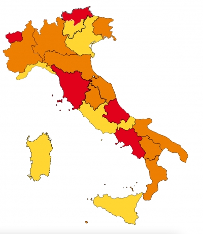 Lombardia, Piemonte e Calabria entrano in zona arancione: riaprono i tattoo shop